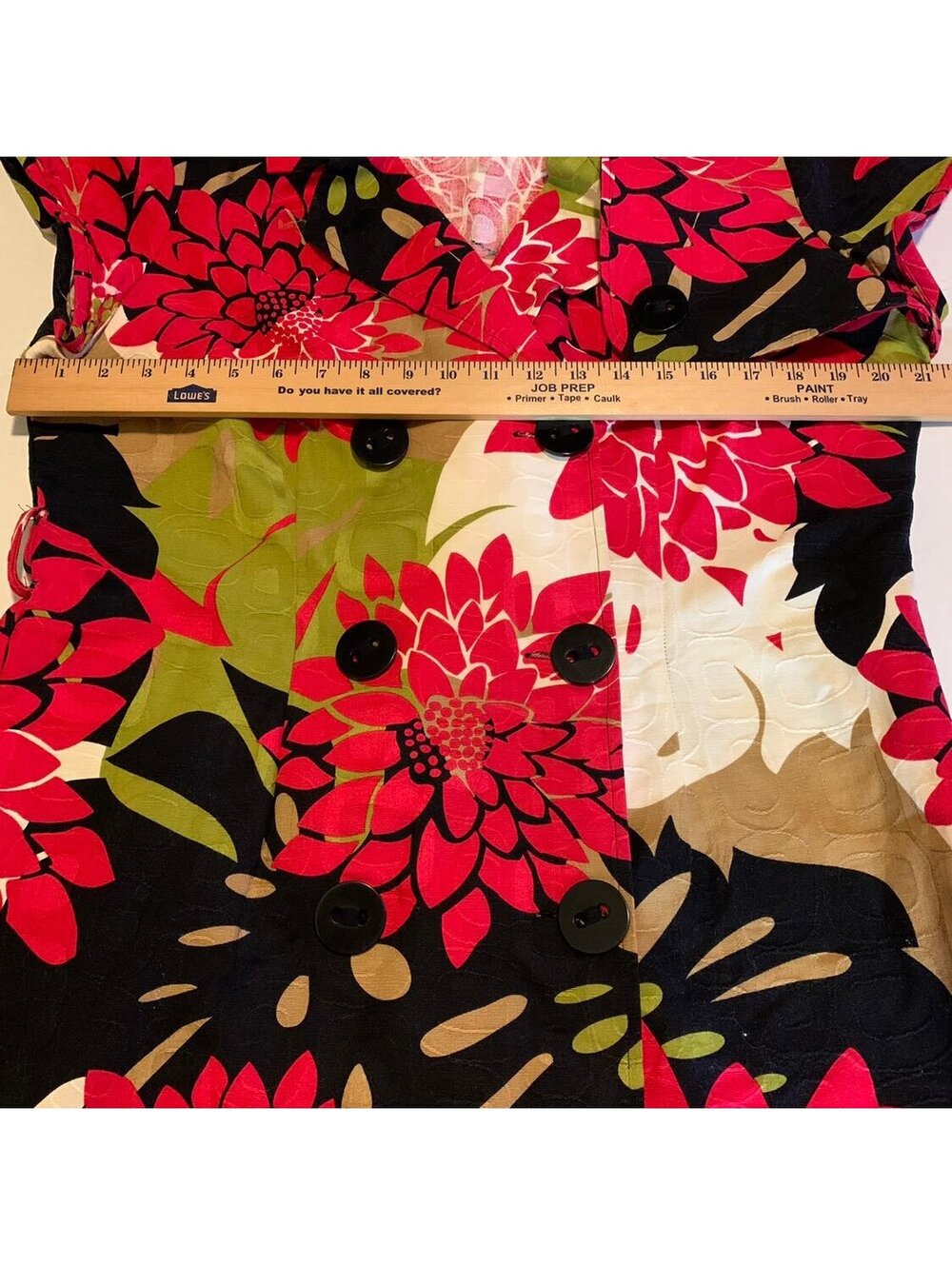 SIGNATURE by ROBBIE BEE Women's Floral Dress, Size 16 Red, Green And Black.  The - Picture 3 of 9